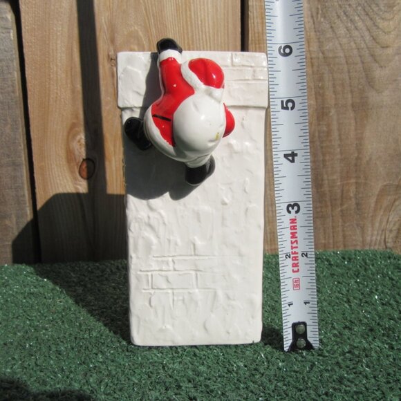 Vintage Santa Claus Ceramic Chimney Vase/Planter By Fitz & Floyd - Picture 6 of 8